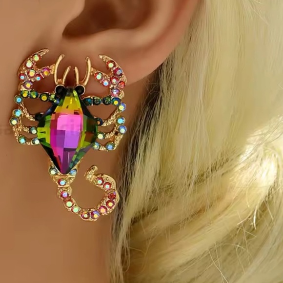 Anthropologe Multicolor Scorpion Earrings - Picture 1 of 8